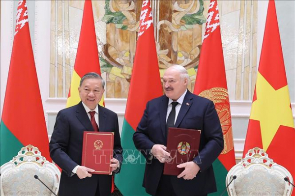 Tuyên bố chung về việc thiết lập quan hệ Đối tác Chiến lược giữa Việt Nam và Belarus -0