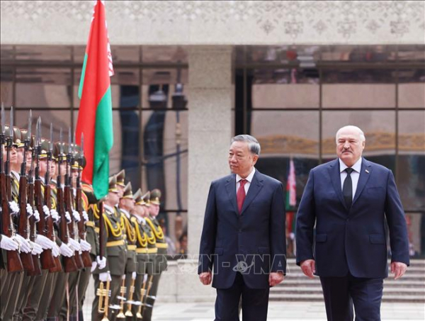 Lễ đón Tổng Bí thư Tô Lâm thăm cấp Nhà nước Cộng hòa Belarus -0