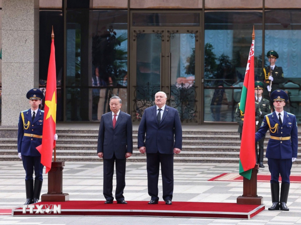 Lễ đón Tổng Bí thư Tô Lâm thăm cấp Nhà nước Cộng hòa Belarus -0