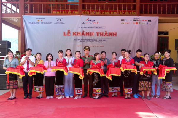Khánh thành “Ngôi trường ước mơ” tại vùng cao tỉnh Nghệ An -0