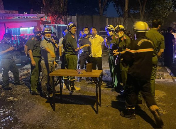 Một đồng chí phó trưởng phòng bị thương khi tham gia chữa cháy, cứu nạn, cứu hộ -0