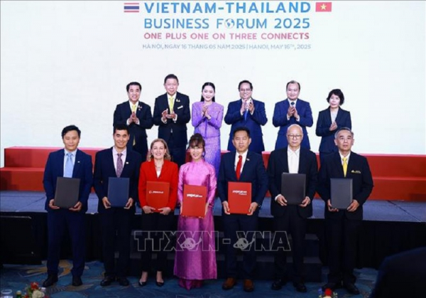 Thủ tướng Phạm Minh Chính và Thủ tướng Thái Lan đồng chủ trì Diễn dàn doanh nghiệp Việt Nam - Thái Lan -0