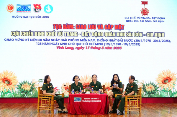 Trường Đại học Cửu Long tổ chức giao lưu với cựu chiến binh Khối vũ trang Biệt động Quân khu Sài Gòn - Gia Định -0