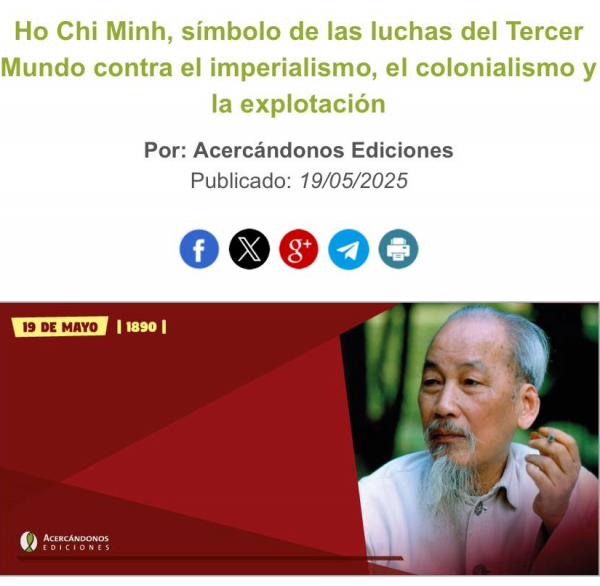 Truyền thông Mỹ Latinh ngợi ca Chủ tịch Hồ Chí Minh -0