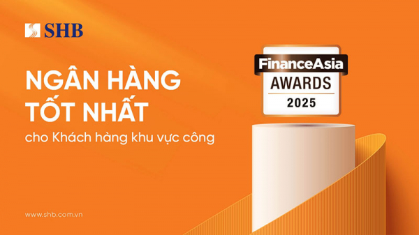 FinanceAsia: SHB là “Ngân hàng Tốt nhất cho Khách hàng Khu vực công” năm 2025 tại Việt Nam -0