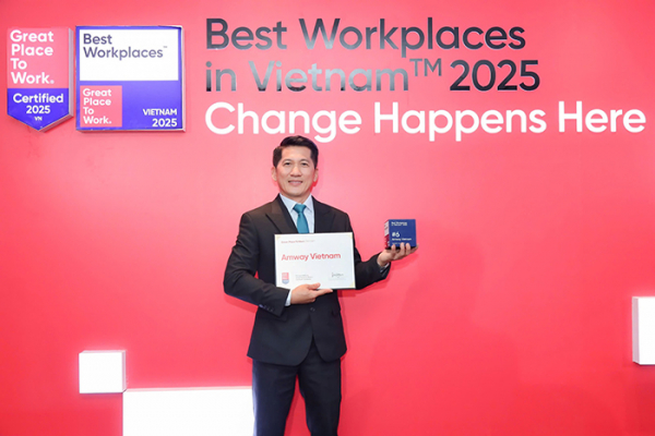 Amway đứng Top 6 “Nơi làm việc xuất sắc hàng đầu Việt Nam 2025