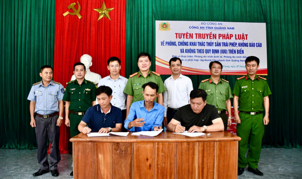 Công an Quảng Nam đẩy mạnh tuyên truyền chống khai thác IUU -0
