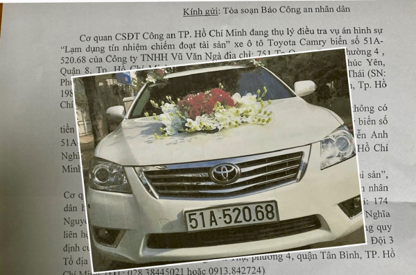 Thiếu tiền trả nợ, thuê xe Camry rồi đem đi cầm cố lấy 200 triệu đồng -0