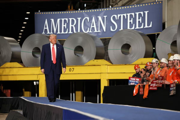 Ông Trump tăng gấp đôi thuế với thép nhập khẩu -0