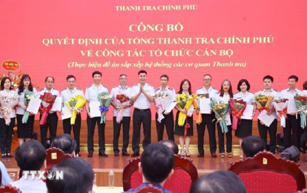 Thanh tra Chính phủ công bố các quyết định tiếp nhận, bổ nhiệm cán bộ -0