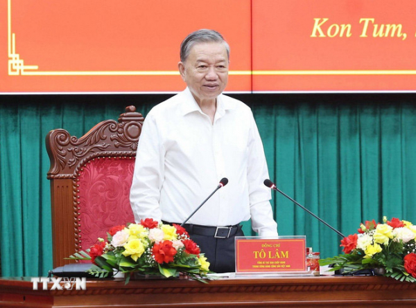 Tổng Bí thư: Kon Tum và Quảng Ngãi sau khi hợp nhất sẽ thành cực tăng trưởng mới -0