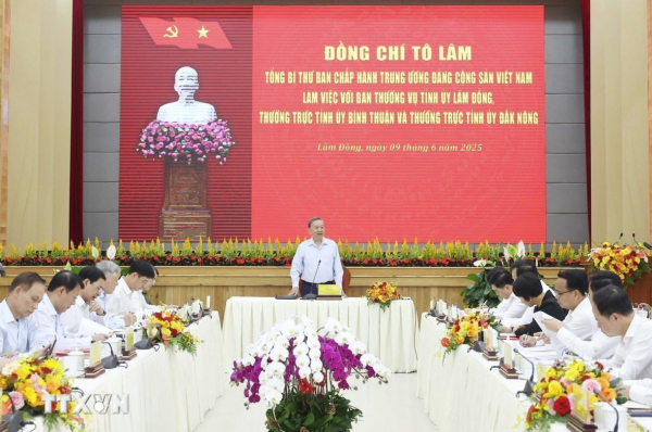 Toàn văn phát biểu của Tổng Bí thư tại buổi làm việc với tỉnh Lâm Đồng, Đắk Nông và Bình Thuận -1