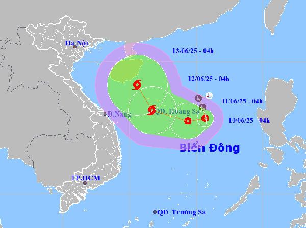Áp thấp nhiệt đới mạnh lên thành bão số 1 vào ngày mai -0