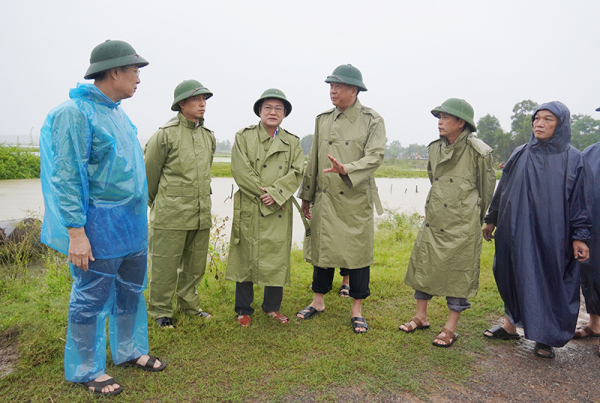 Công an Quảng Bình chủ động các phương án phòng chống mưa bão -0