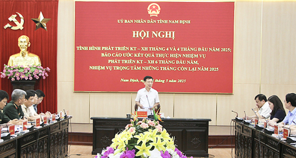 Tỉnh Nam Định đánh giá tình hình phát triển kinh tế - xã hội 4 tháng đầu năm 2025 -0