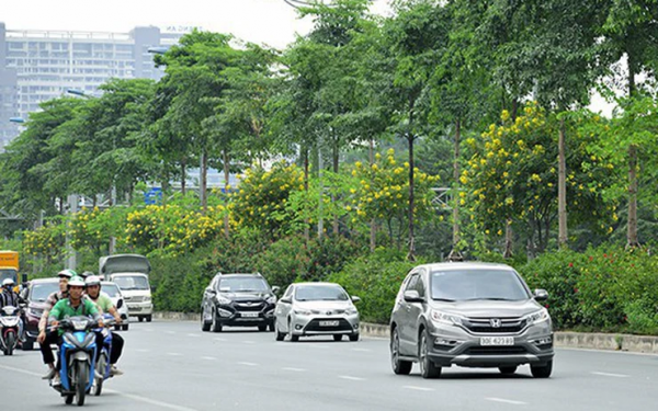 Hà Nội phân làn cứng trên hai tuyến đường vành đai then chốt từ 1/7 -0