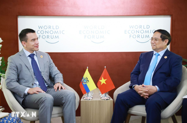 Thủ tướng Chính phủ Phạm Minh Chính gặp Tổng thống Ecuador Daniel Noboa -0