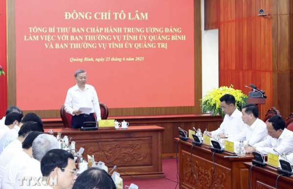 Tổng Bí thư: Đòn bẩy chiến lược đưa Quảng Trị vươn lên thành cực tăng trưởng mới -1
