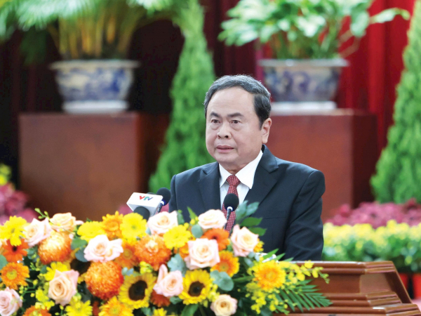 Chủ tịch Quốc hội Trần Thanh Mẫn dự Lễ công bố các Nghị quyết, Quyết định về sáp nhập đơn vị hành chính tại Cần Thơ -0