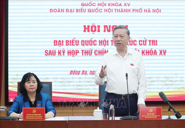 Tổng Bí thư Tô Lâm tiếp xúc cử tri Hà Nội sau Kỳ họp thứ 9, Quốc hội khóa XV -0