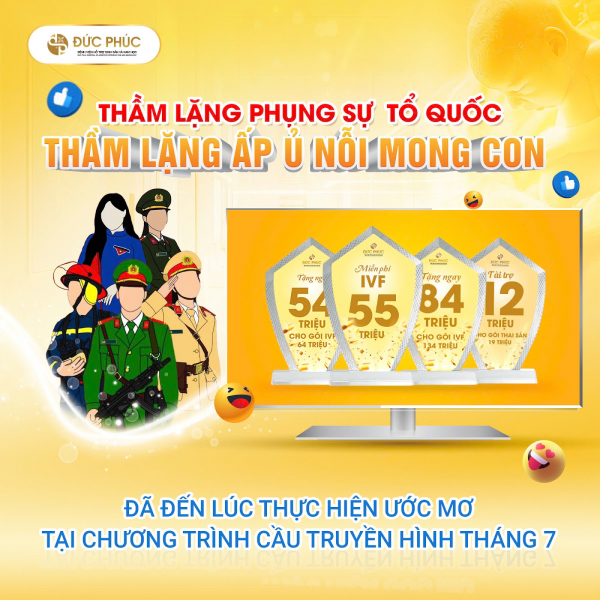 Tặng các suất IVF cho khách hàng Công an, bộ đội, giáo viên -0