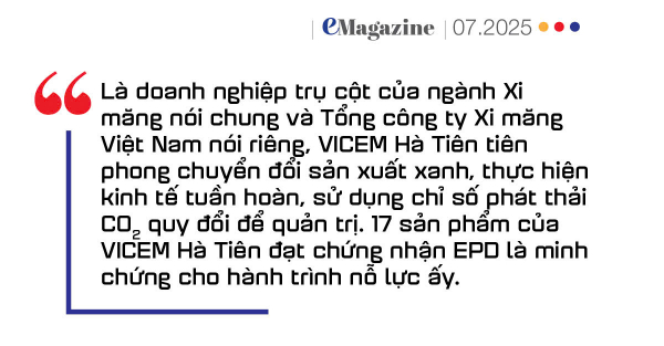 VICEM Hà Tiên: Tiên phong sản xuất xanh, 17 sản phẩm đạt EPD -1