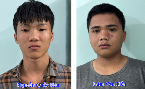 Cảnh sát hình sự Công an tỉnh Vĩnh Long truy bắt nóng 2 đối tượng cướp xe ôm -0