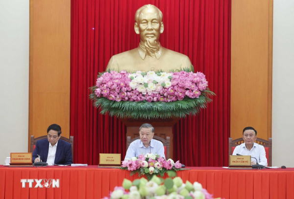 Tổng Bí thư Tô Lâm: Tiếp tục chủ động&nbsp; rà soát, hoàn thiện dự thảo các văn kiện Đại hội XIV của Đảng -0