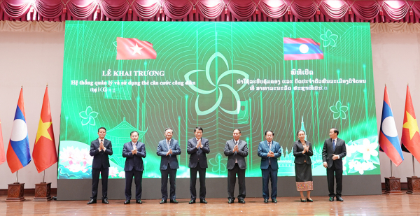 Bộ trưởng Lương Tam Quang dự lễ khai trương Hệ thống căn cước công dân Lào -0