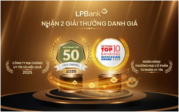 LPBank thăng hạng trong hai giải thưởng uy tín năm 2025 -0