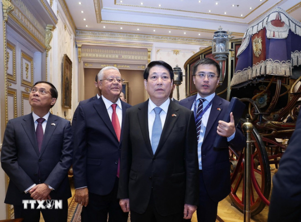 Chủ tịch nước Lương Cường hội kiến Chủ tịch Thượng viện Ai Cập -0