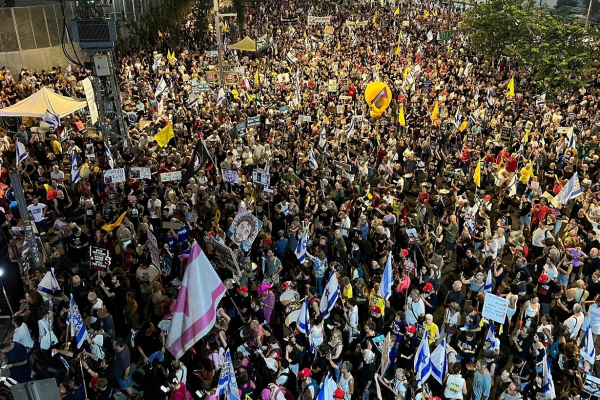 Biển người Israel xuống đường kêu gọi chấm dứt chiến sự Gaza -0