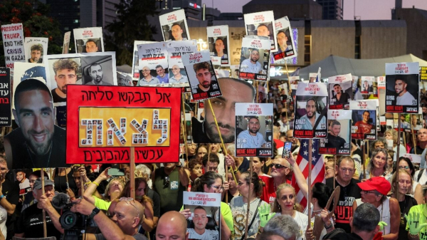Biển người Israel xuống đường kêu gọi chấm dứt chiến sự Gaza -0