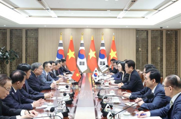 Tổng Bí thư Tô Lâm hội đàm với Tổng thống Hàn Quốc Lee Jae Myung  -0