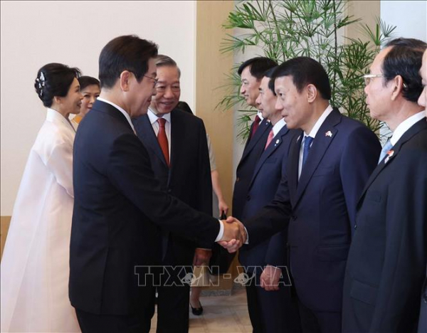 Lễ đón Tổng Bí thư Tô Lâm và Phu nhân thăm cấp nhà nước Đại Hàn Dân Quốc -1