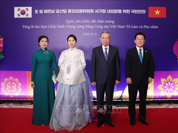Tổng Bí thư Tô Lâm dự chiêu đãi cấp Nhà nước do Tổng thống Hàn Quốc chủ trì -0