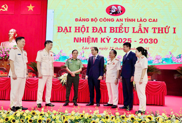 Thứ trưởng Đặng Hồng Đức dự và chỉ đạo Đại hội đại biểu Đảng bộ Công an tỉnh Lào Cai -0
