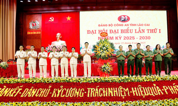 Thứ trưởng Đặng Hồng Đức dự và chỉ đạo Đại hội đại biểu Đảng bộ Công an tỉnh Lào Cai -0