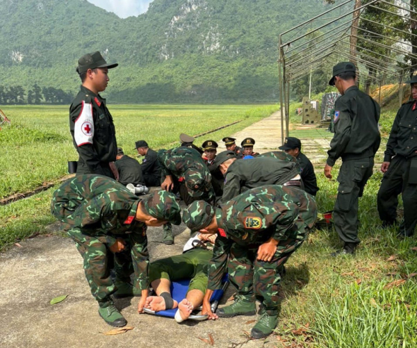 “Vượt nắng, thắng mưa”, đảm bảo an toàn cho chiến sĩ tham gia Đại lễ 2/9 -0