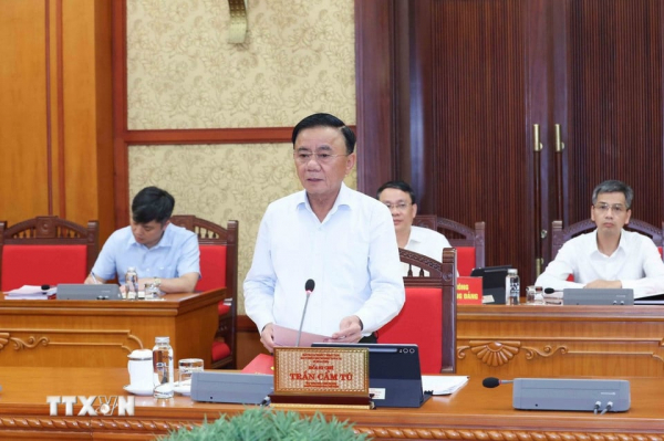 Bộ Chính trị làm việc với Ban Thường vụ Tỉnh ủy các tỉnh về Đại hội Đảng bộ địa phương -0