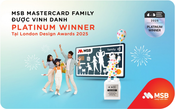 Thẻ MSB Mastercard Family được vinh danh tại London Design Awards 2025 -0
