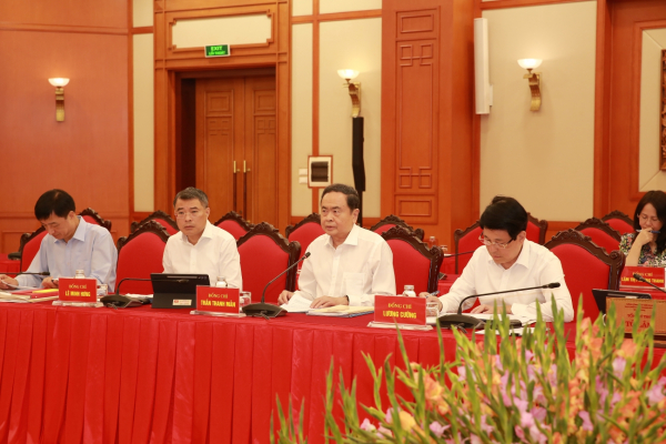 Tổng Bí thư và tập thể Bộ Chính trị làm việc với Ban Thường vụ Đảng ủy Công an Trung ương -0