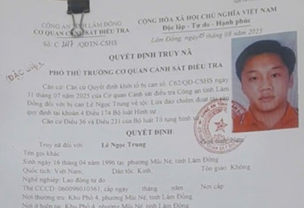 Truy nã cựu nhân viên ngân hàng lừa đảo chiếm đoạt hàng chục tỷ đồng -0