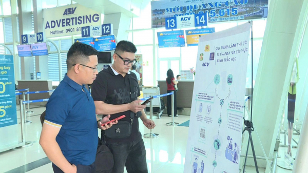 Sinh trắc học VNeID được ứng dụng hiệu quả tại Cảng hàng không Thọ Xuân -0