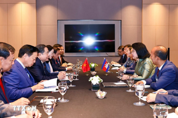 Chủ tịch Quốc hội hội kiến nhà lãnh đạo Campuchia và Timor Leste -0