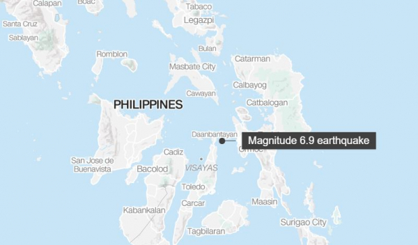 Động đất làm rung chuyển Philippines, hơn 20 người thiệt mạng -0