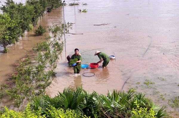 CBCS Công an tỉnh Ninh Bình “Vì nước quên thân, vì dân phục vụ” ứng phó với cơn bão số 10 -1