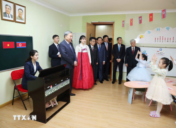 Tổng Bí thư Tô Lâm thăm Trường Mẫu giáo Kiêng Sang và lớp học mang tên Chủ tịch Hồ Chí Minh -0