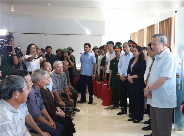 Tổng Bí thư Tô Lâm kiểm tra công tác khắc phục hậu quả bão, lụt tại Thái Nguyên -1