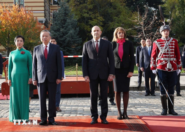 Lễ đón Tổng Bí thư Tô Lâm và Phu nhân thăm chính thức Cộng hòa Bulgaria -0